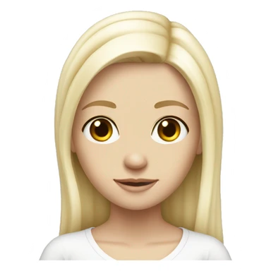  slavic blonde white skinny girl full length  sticker