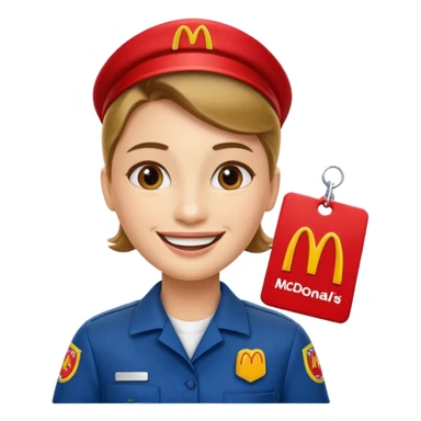 McDonalds worker sticker
