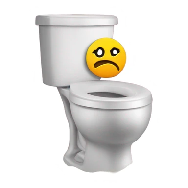 Skibidi toilet next to dust holding baby gronk sticker