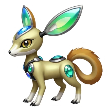 Meloetta-Vernid-Fionbri-Protogen-Pokémon-Digimon-Fakémon-fusion-hybrid-creature sticker