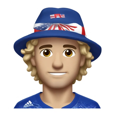 Antoine Griezmann attending Olympics with an hat  sticker