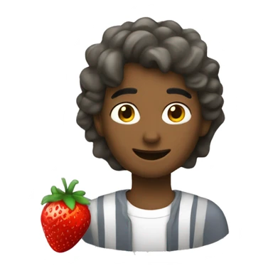 Cesta de fresas  sticker