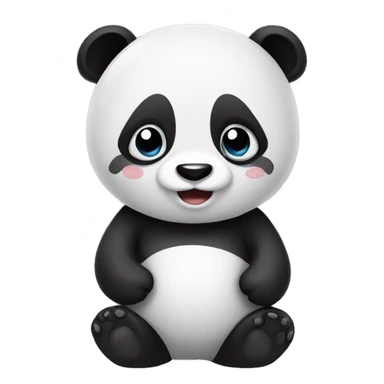 Panda mit Schleife sticker
