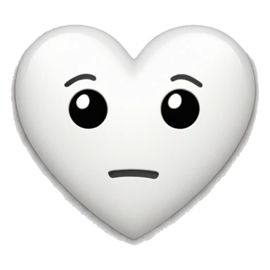 A white heart with the number 24 in the middle sticker