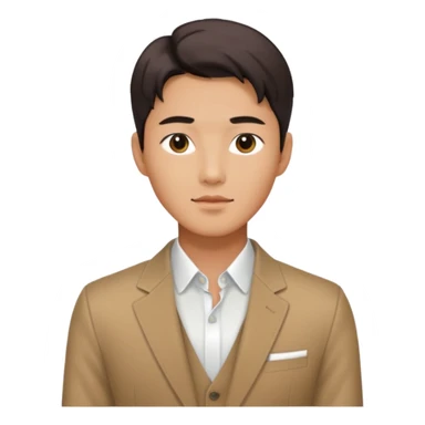 Create a handsome korean men  sticker