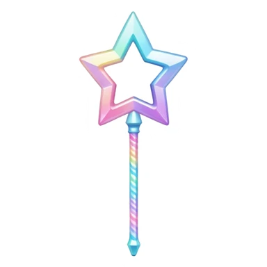 Kawaii decora cutecore starlight staff sticker