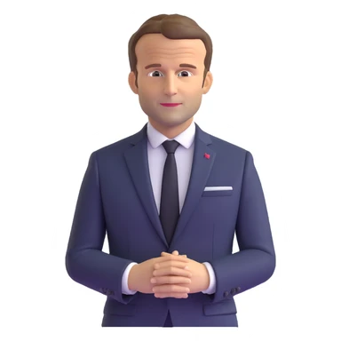 Emmanuel Macron, President of France sticker