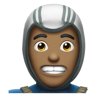 eel face superhero sticker