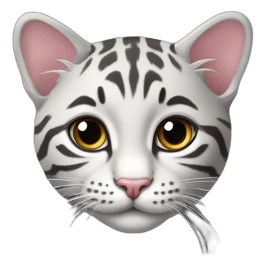 Chaton tigrée gris  sticker