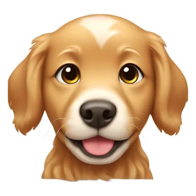 Chibi red golden retriever puppy sticker
