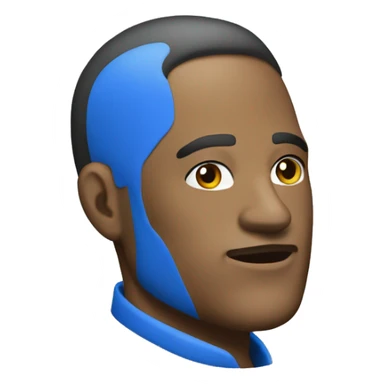 A boss brand blue man shoes  sticker