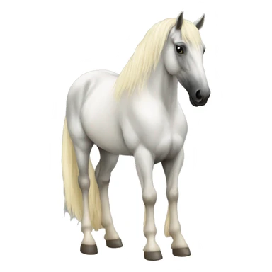 Blonde horse friesian  sticker