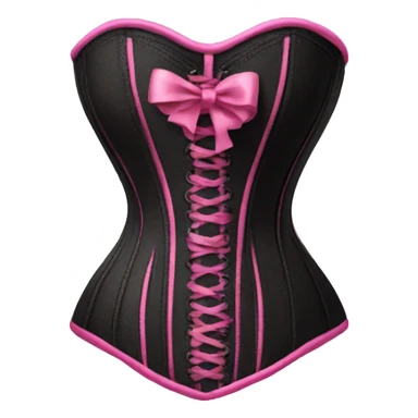Corset black and pink  sticker