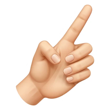 Pointing finger to the right gesture sticker