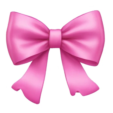 Pink bow sticker
