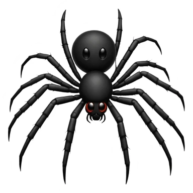 black back spider sticker