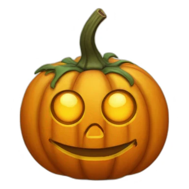 Functioning pumpkin sticker