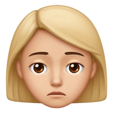 A face saying “ really” like disappointed  sticker