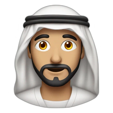 arab man with red koufiyeh covering all face exept eyes sticker