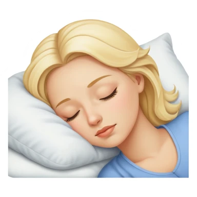 blonde woman sleeping  sticker