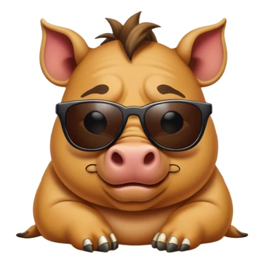 pumba on the beach sticker