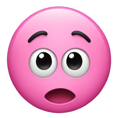 The letter M in pink
 Surprised gesture sticker