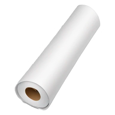 roll of white wrapping paper  sticker