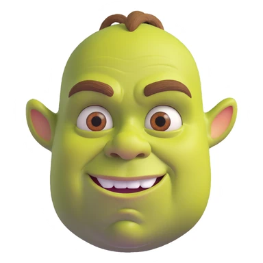 iconic Shrek face sticker