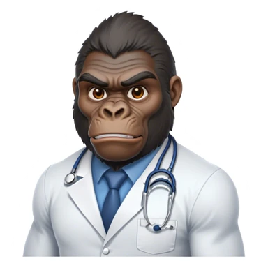 super buff doctor gorilla sticker