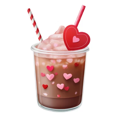 valentines themed iced americao sticker