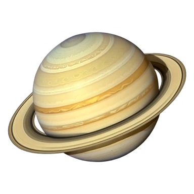 planet Saturn with rings sticker