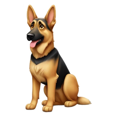 German Shepard standing sticker