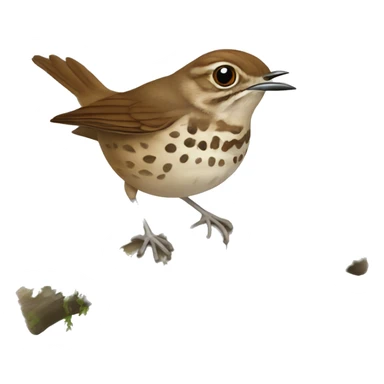 hermit thrush sticker
