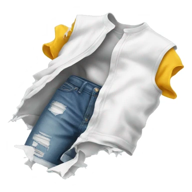 ripped clothes  sticker