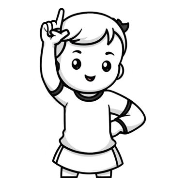 girl sticking up middle finger  sticker