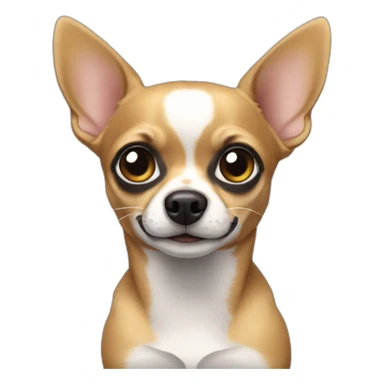 chihuahua NEGRO RELAMIENDOSE sticker