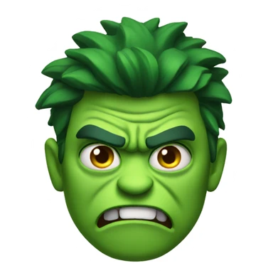 angry green mutant sticker