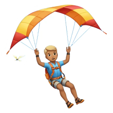 Kiterman haciendo un down loop sticker