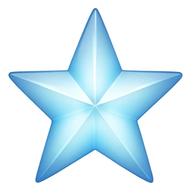 Basic Light blue star sticker