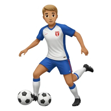 a player Defending against a player  in soccer  sticker