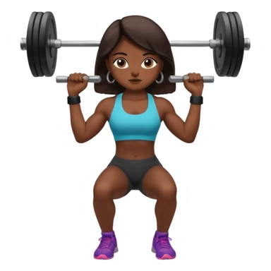 Mexican Girl lifting weights sticker