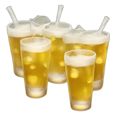 Cheers with shots sticker