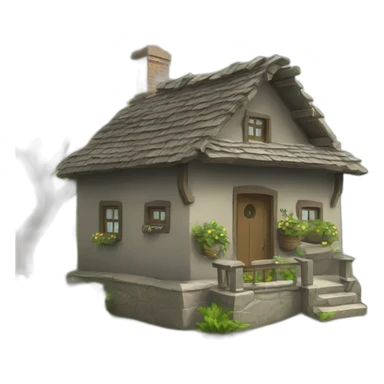 Singe qui porte une maison sticker