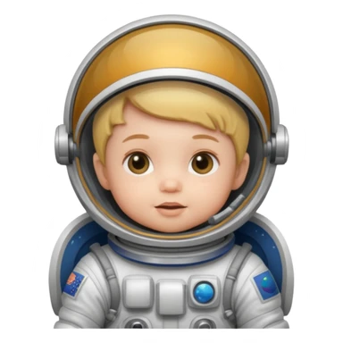 astronaut baby sticker