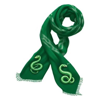 cute Slytherin snake scarf hogwarts sticker