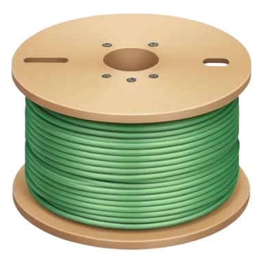 cardboard spool of light green filament sticker