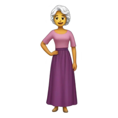 mujer dando un guiño sticker