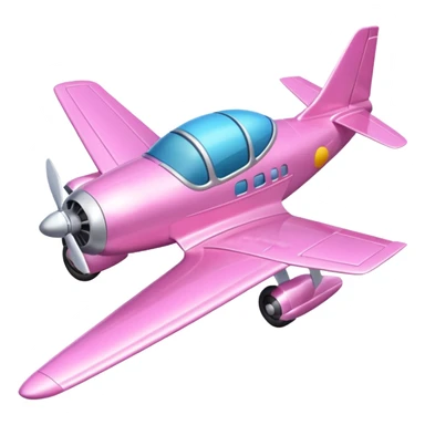 Pink plane sticker