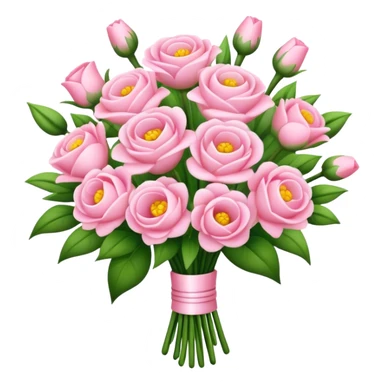 light pink bouquet of flowers  sticker
