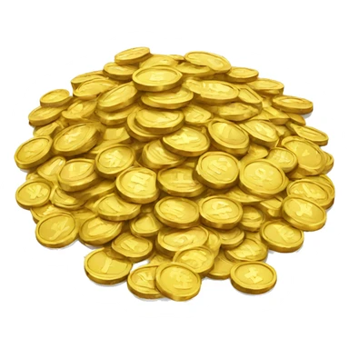 pile of gold coins sticker